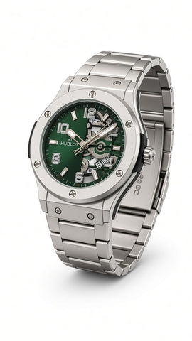 HUBLOT Men’s Watch – Half Skeleton Model