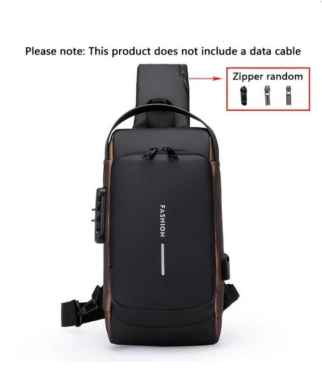 Fashion Anti-Theft Password Lock Crossbody Bag - High-Capacity Nylon Backpack with Adjustable Strap, Multiple Compartments & Secure Zipper Closure for Commuting, Travel, Hiking, Backpack for Travel